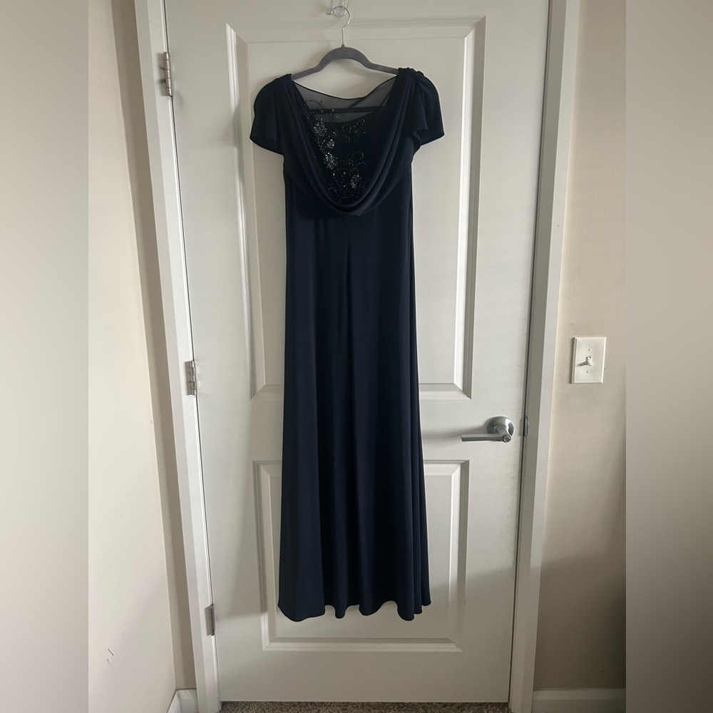Petra Navy Blue Evening Gown